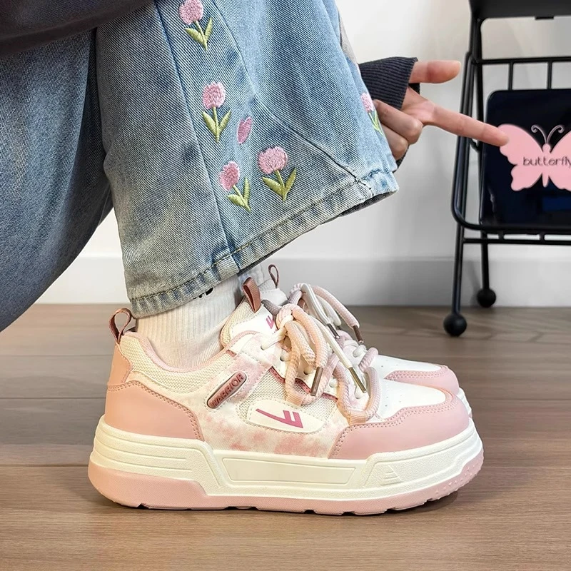 2025新款回力奶fufu小白鞋女超火夏季透气百搭增高原创板鞋ins潮