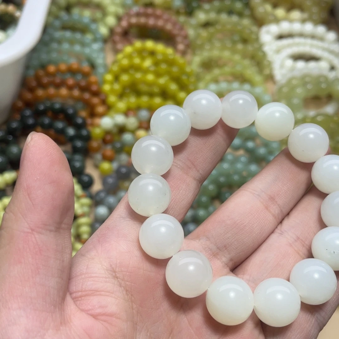 蛇纹石玉未镶嵌手链