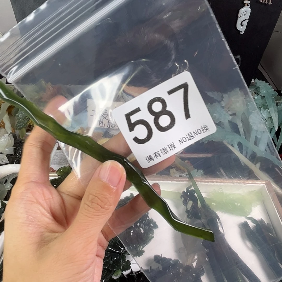 岫玉未镶嵌发饰亲*哒