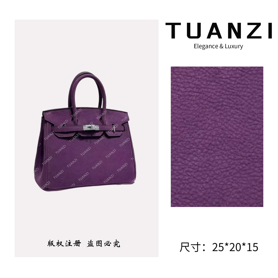 TUANZI【Birkin】大＆马秋冬新款25银扣手提女包 XKY-2296-水晶紫