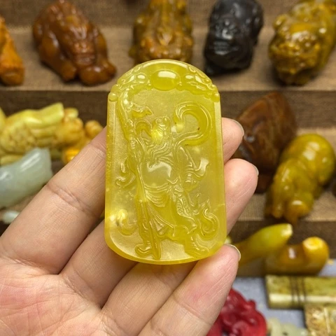 蛇纹石玉未镶嵌颈饰14