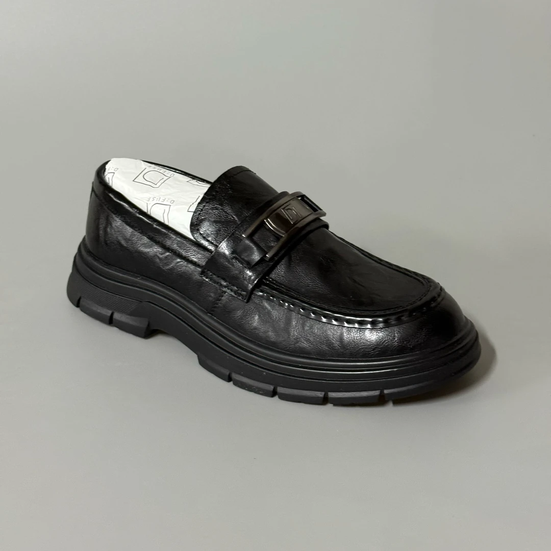 【D34】夏季新款真皮皮鞋男士休闲鞋一脚蹬豆豆鞋男皮鞋