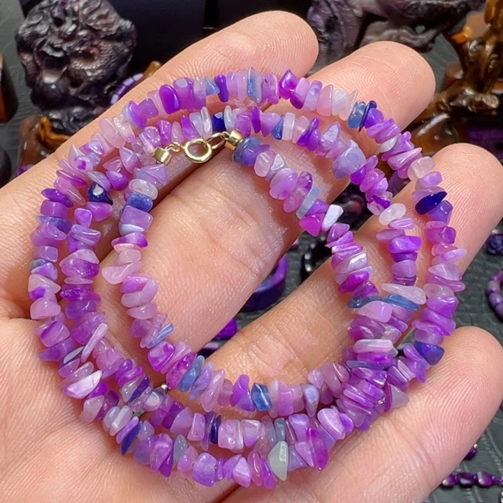 苏纪石（舒俱来）项链18K金镶嵌