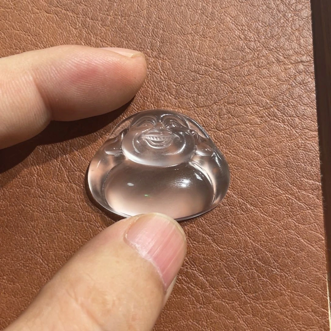 良***境未镶嵌佛公吊坠石英质玉
