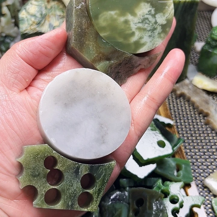 和田玉玉牌未镶嵌栀*