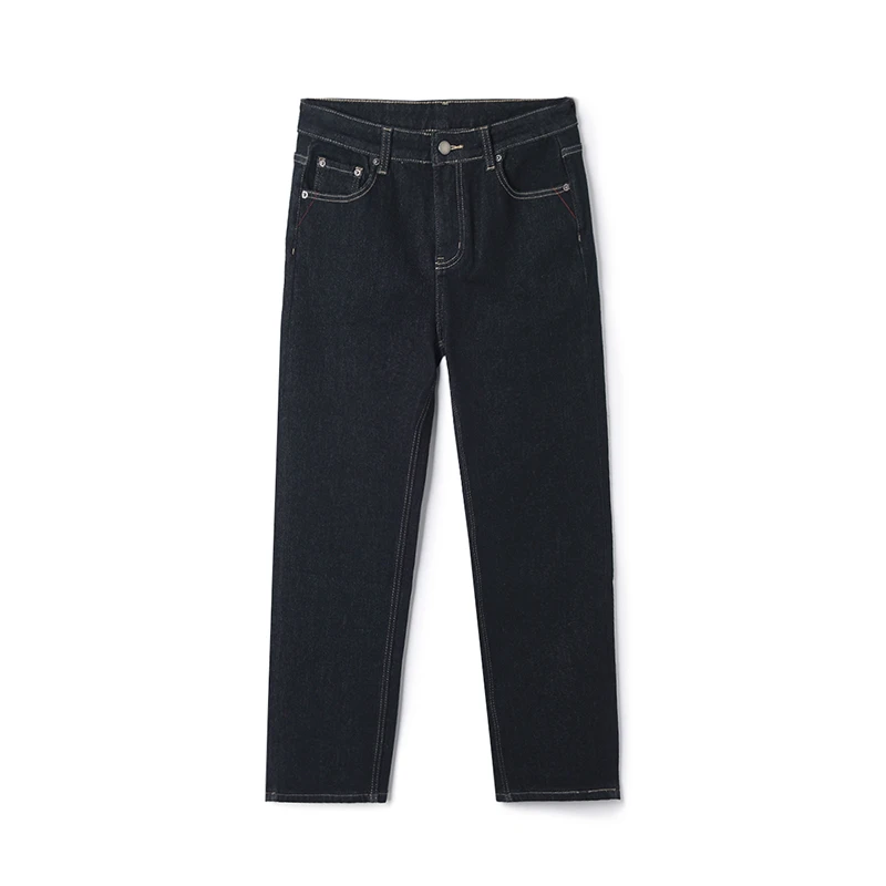 深圳南油54CV0S0021高腰修身九分裤牛仔裤女2025冬