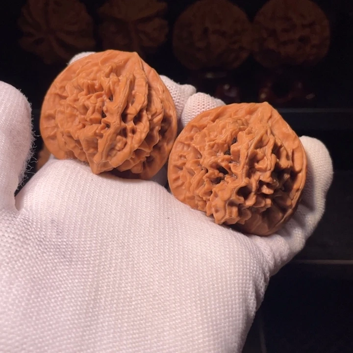 吊坠文玩核桃秦岭帝王官帽44