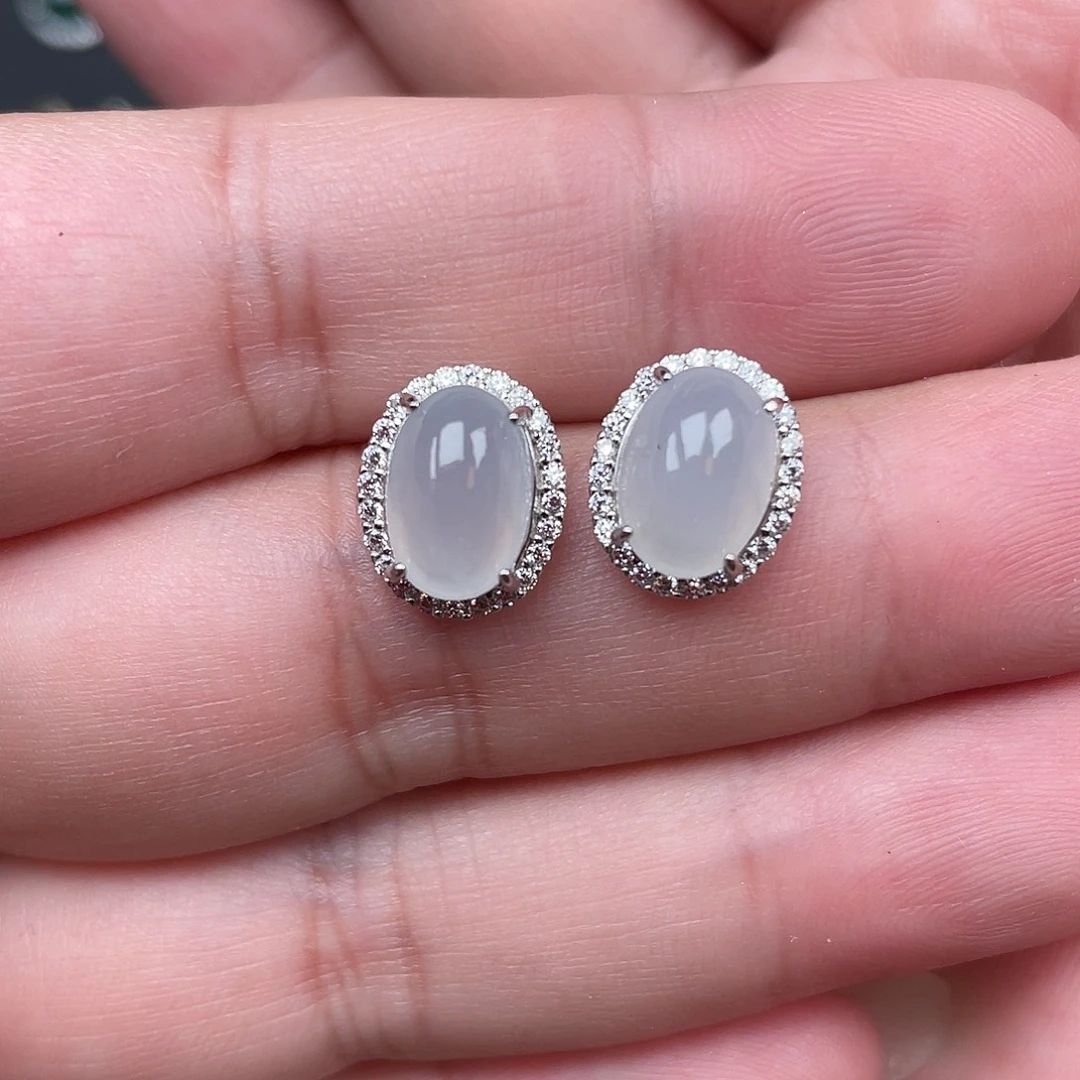 C***么翡翠银S925镶嵌颈饰