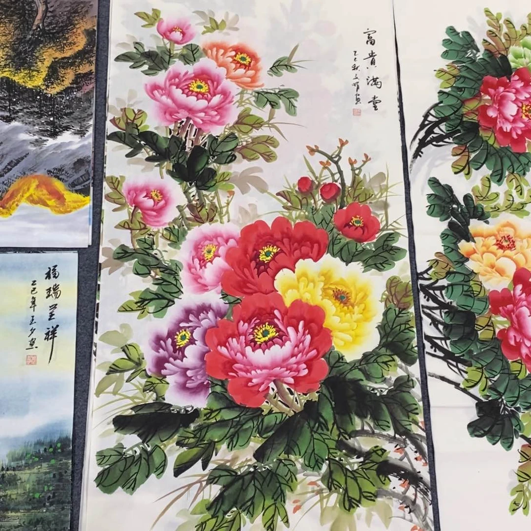 国画尺寸140✖️70精品四尺手绘画