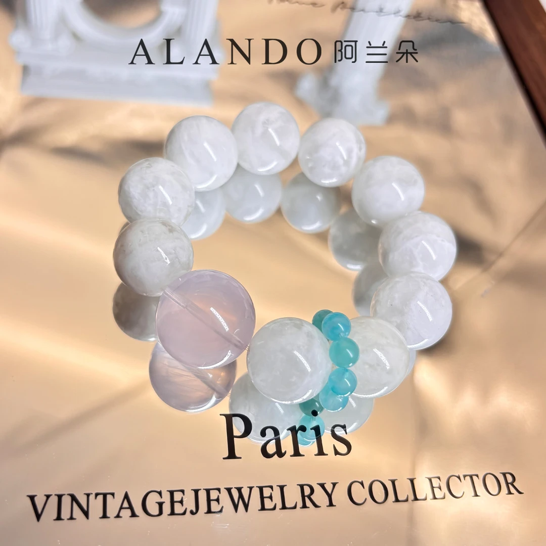 Alando/阿兰朵 S0216 天河蓝 水晶手串(17-20mm)