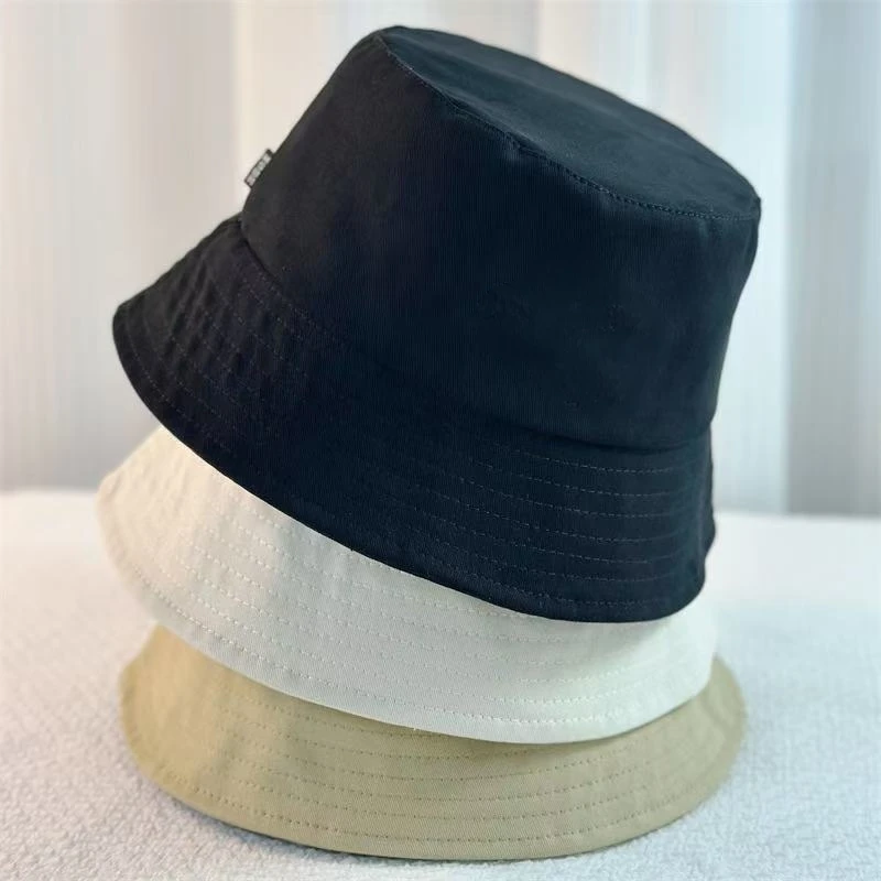 设计感男女通用帽子遮阳帽防晒盆帽基本款桶形帽渔夫帽