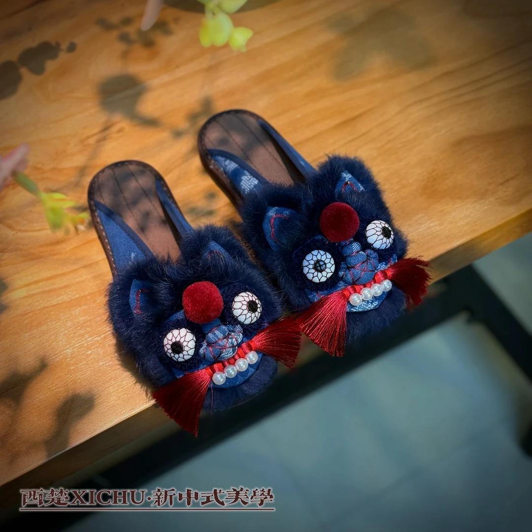 【乖乖虎拖鞋】四季款千层底布鞋中国风布鞋纯手工拖鞋