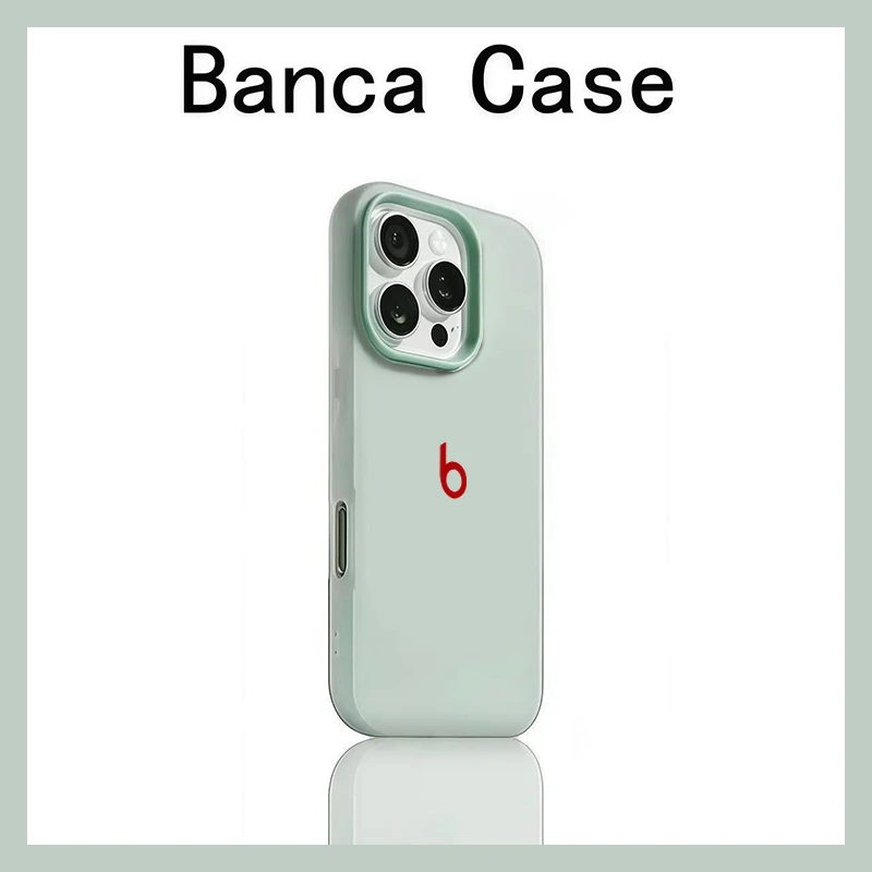 欧克里里英文Beats适用苹果16/17promax果冻手机壳15/14/13/12/11