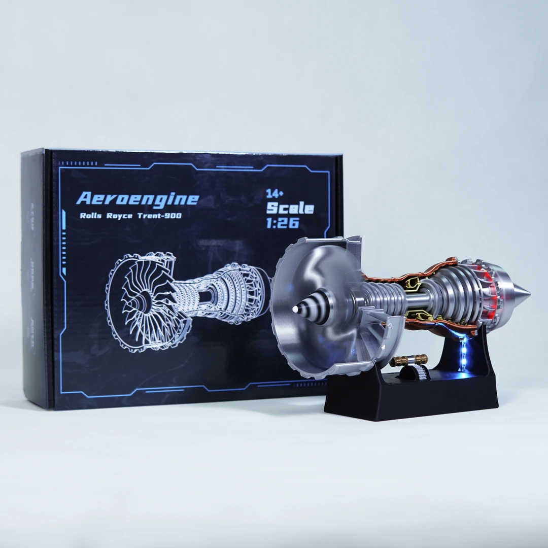 【全新升级】飞机发动机电动模型航空涡扇拼装科技科教益智圣诞玩具