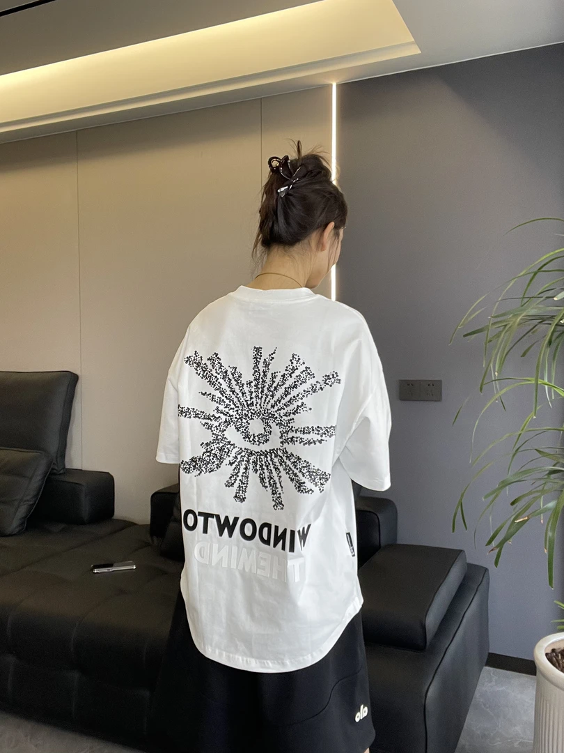 到位男装25ss春夏美式休闲百搭贴钻纯棉恶魔之眼短袖T恤8058