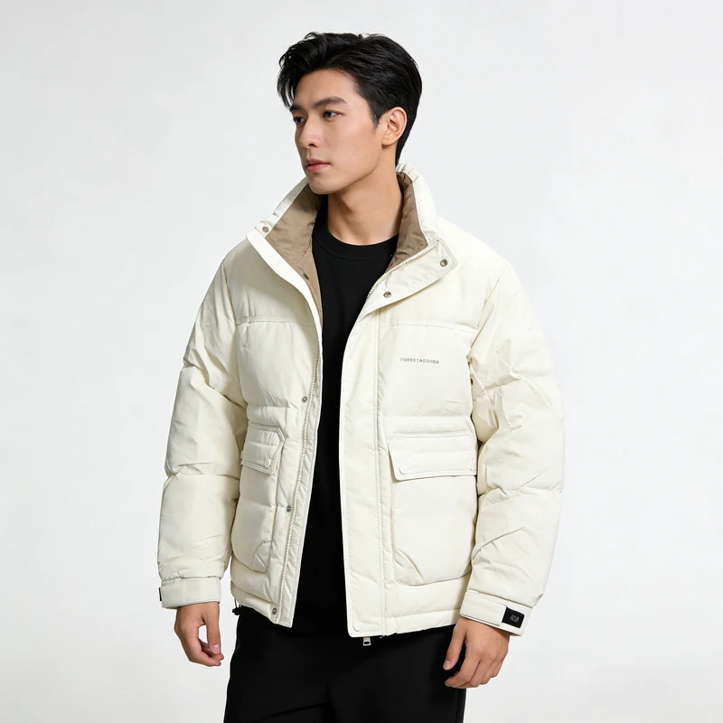 冬季新款潮流男士抗寒加厚保暖休闲外套-9081