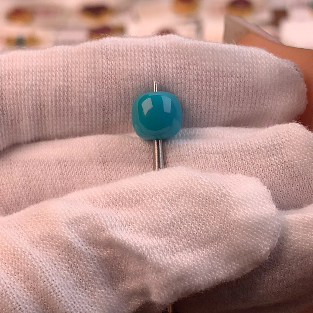 绿松石未镶嵌配饰蕊7.7*7.2