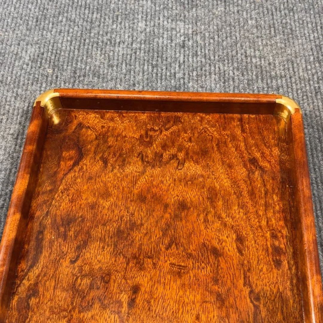 熏***表木缅甸花梨独板托盘