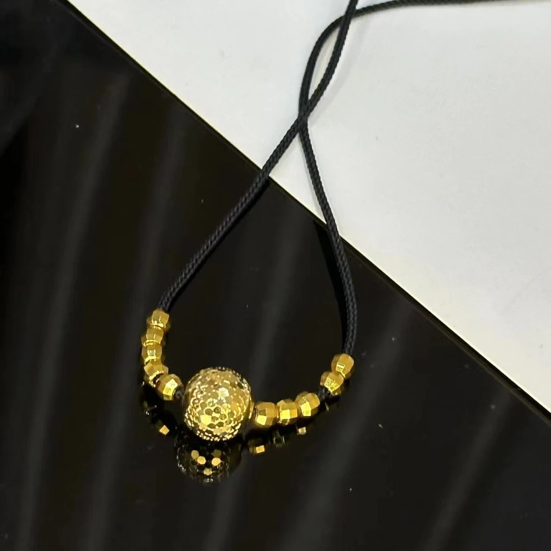 铜合金项链 新中式龙鳞黑色项链-4658