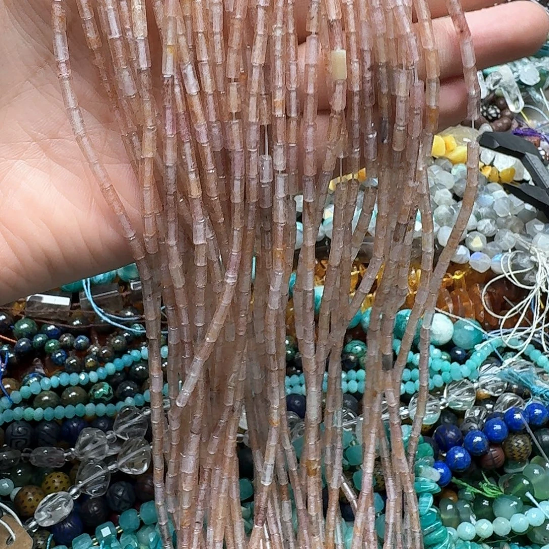 玛瑙/玉髓合金珠宝半成品一条3x6m草莓晶