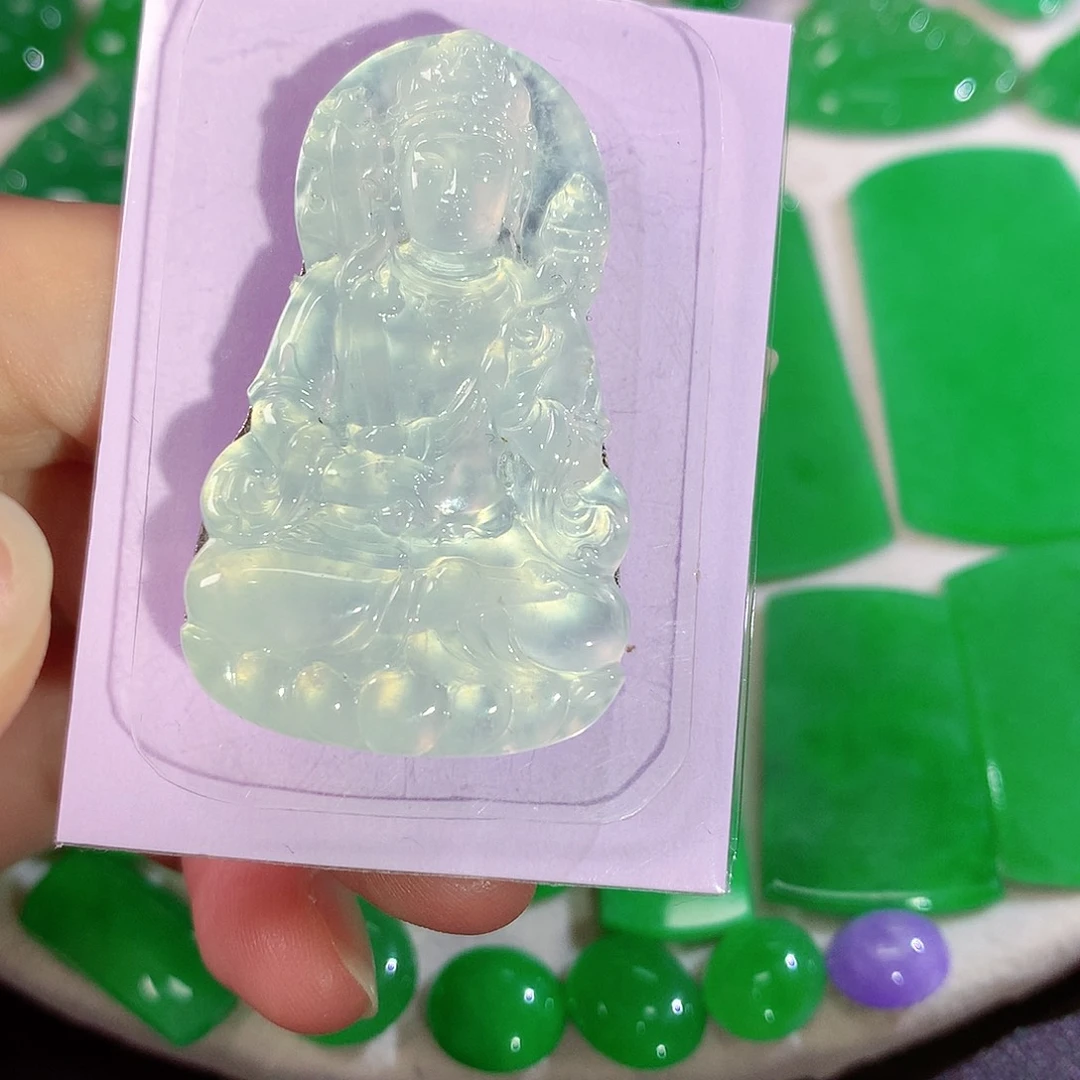 项链未镶嵌翡翠天然翡翠