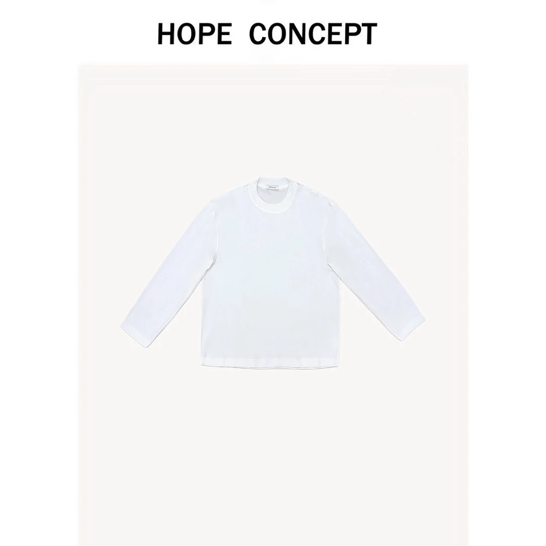 24333#HOPECONCEPT25春人手n件万能打底 ROW风男女同款匹马棉T恤