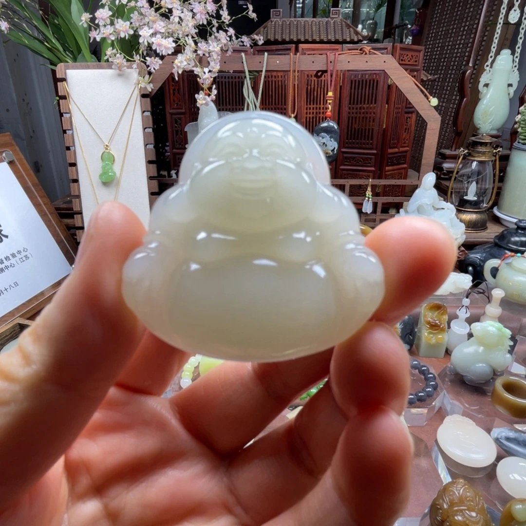 和田玉未镶嵌挂件