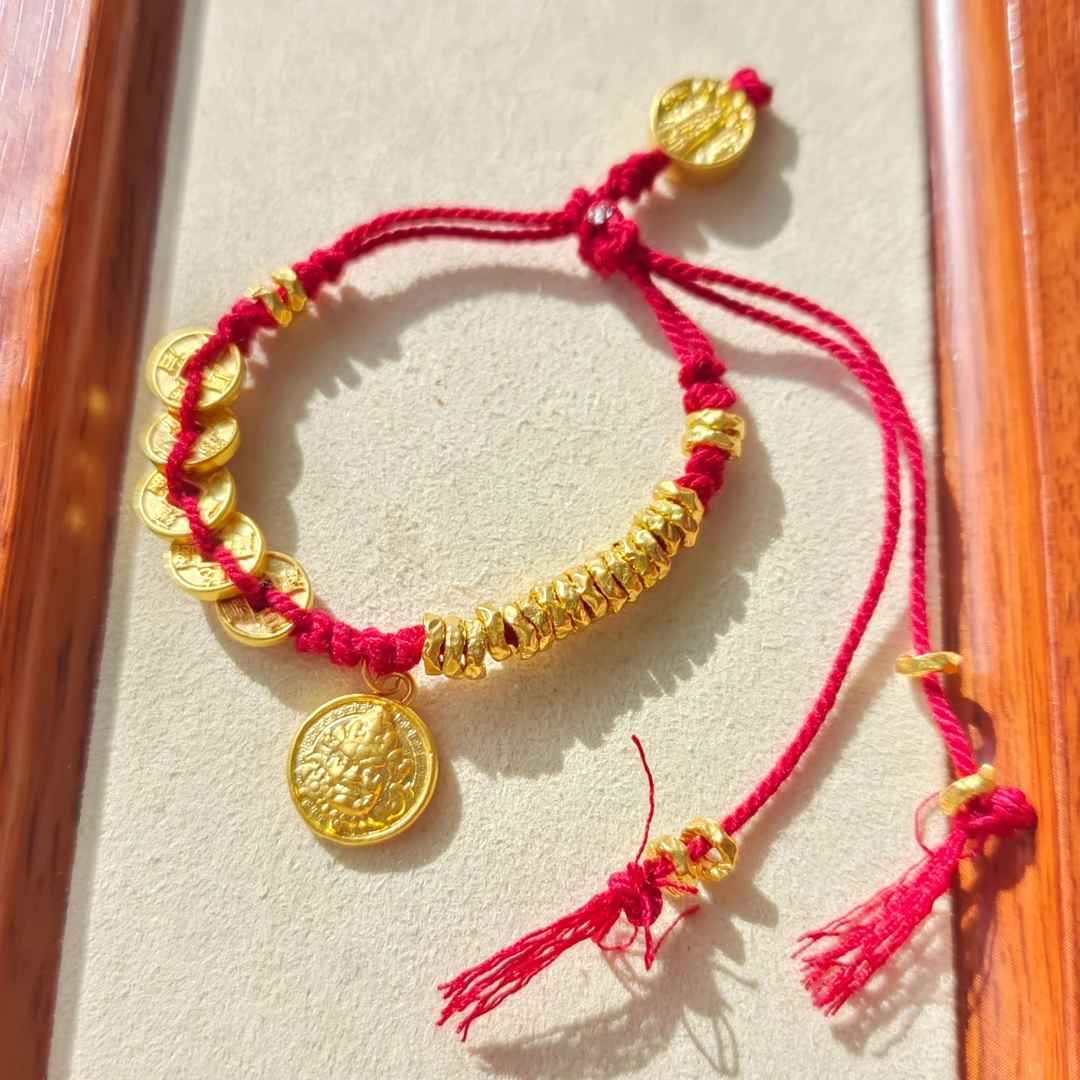 足金999 五帝币财神盘缠（五帝币+盘缠*24+黄财神+五路财神共31件）