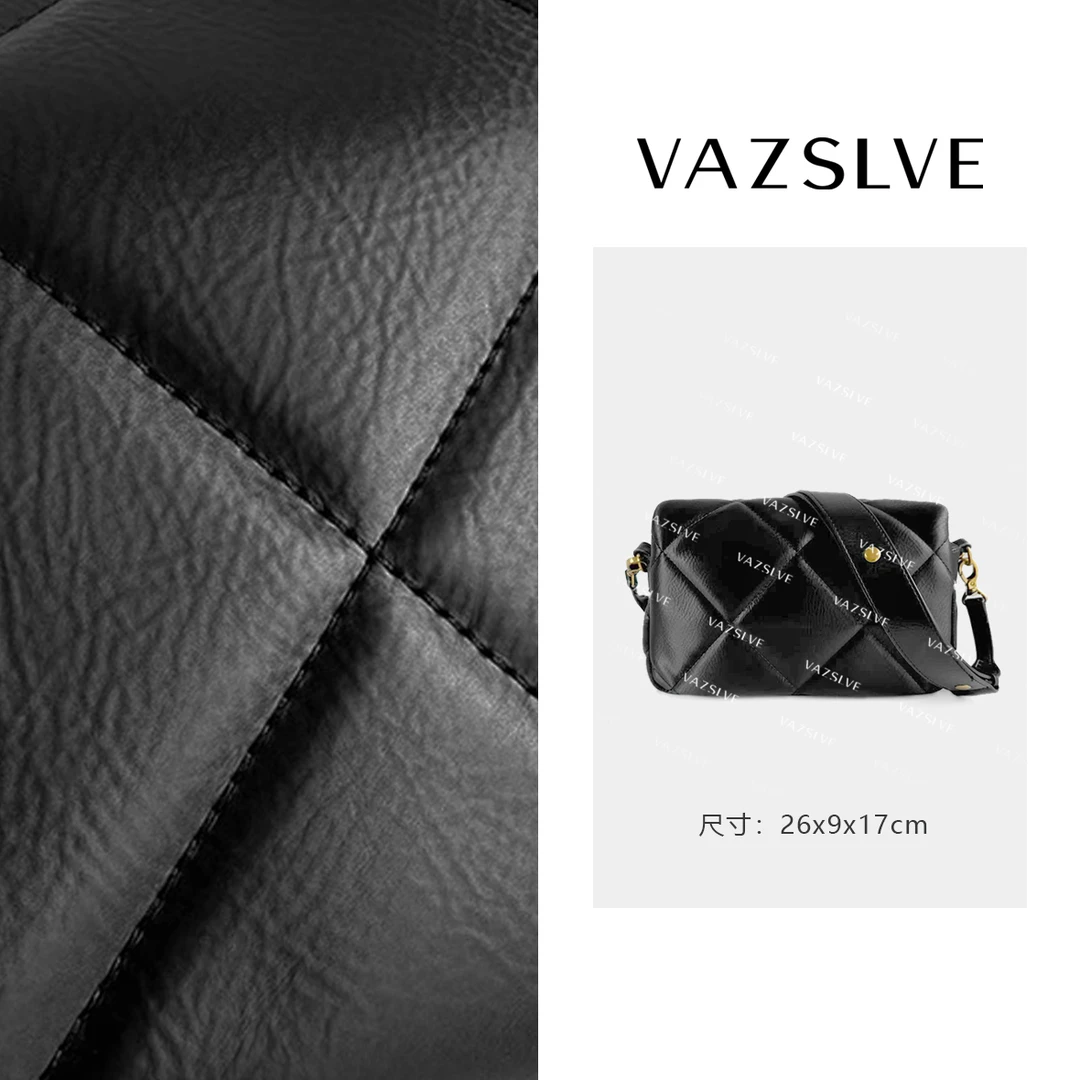 【VAZSLVE/全新奢品】捡漏 “甜心教主”轻奢斜挎包 FES-5034-黑色