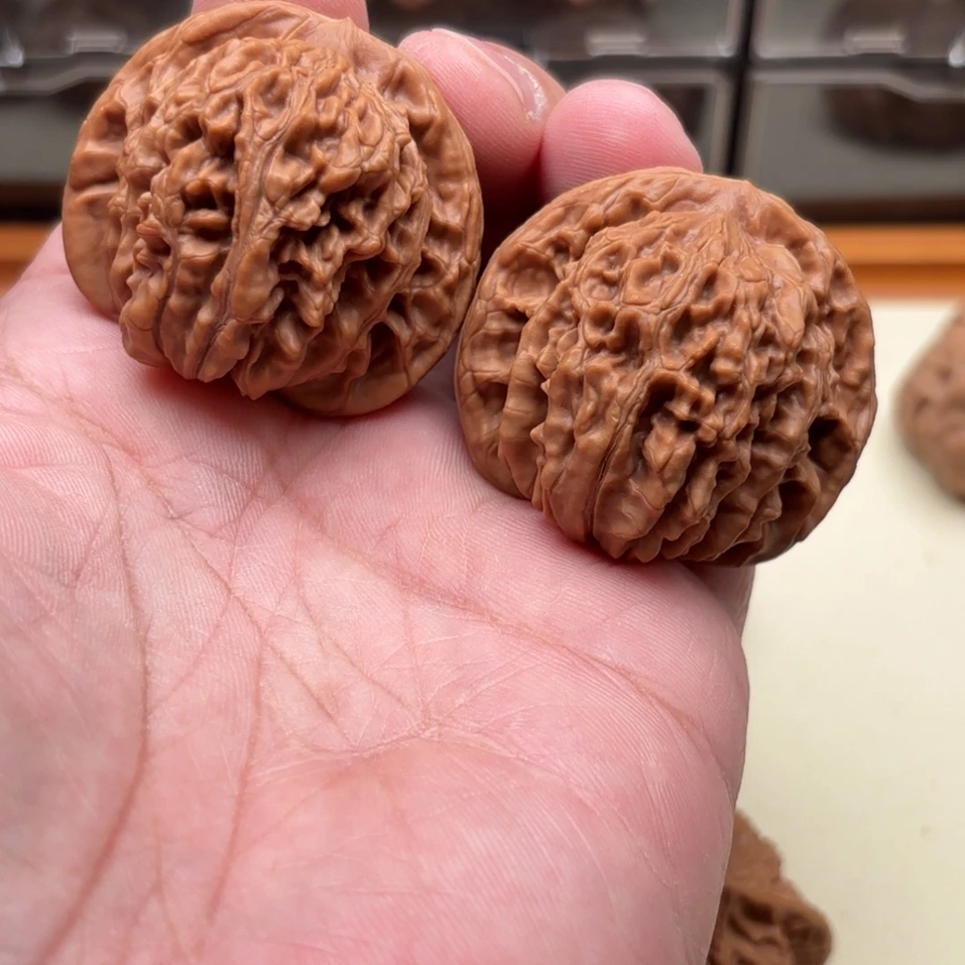 文玩核桃把件四座楼狮子头