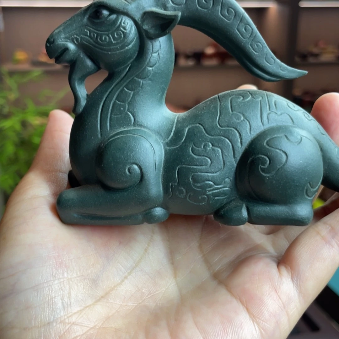 紫砂茶城摆件手工制作