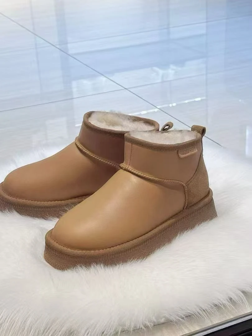 深呼吸女款保暖时尚雪地靴加厚AX15259