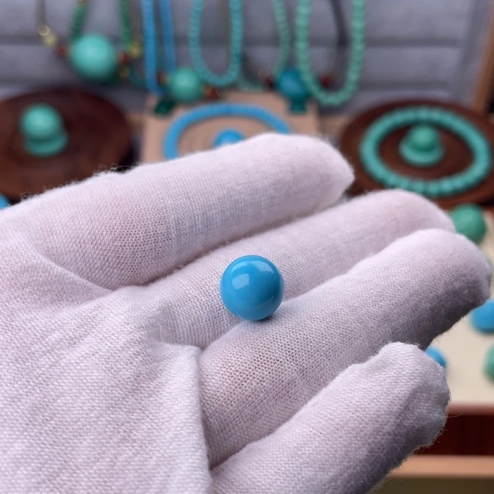 精品蓝色圆珠卡10mm