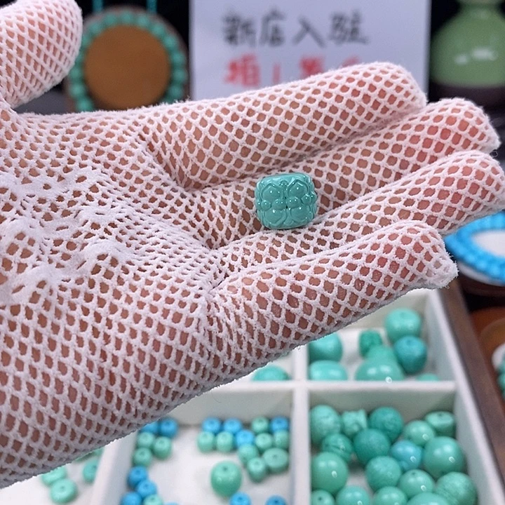 花***似湖北精品并蒂莲12mm1个