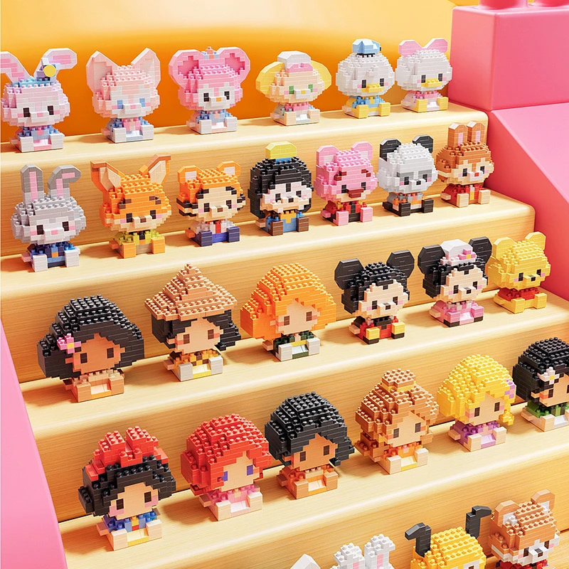 《6款颜色可许愿一款颜色》(微颗粒积木玩具)60款随机发，代国潮积木