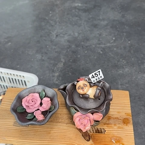 瓷片柴烧柴烧柴烧457一套