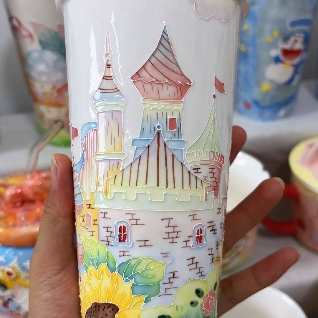 手绘高温釉下彩陶瓷