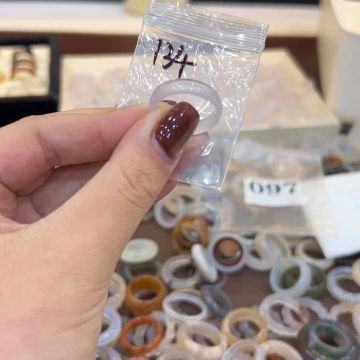 玛瑙/玉髓合金戒指134港18