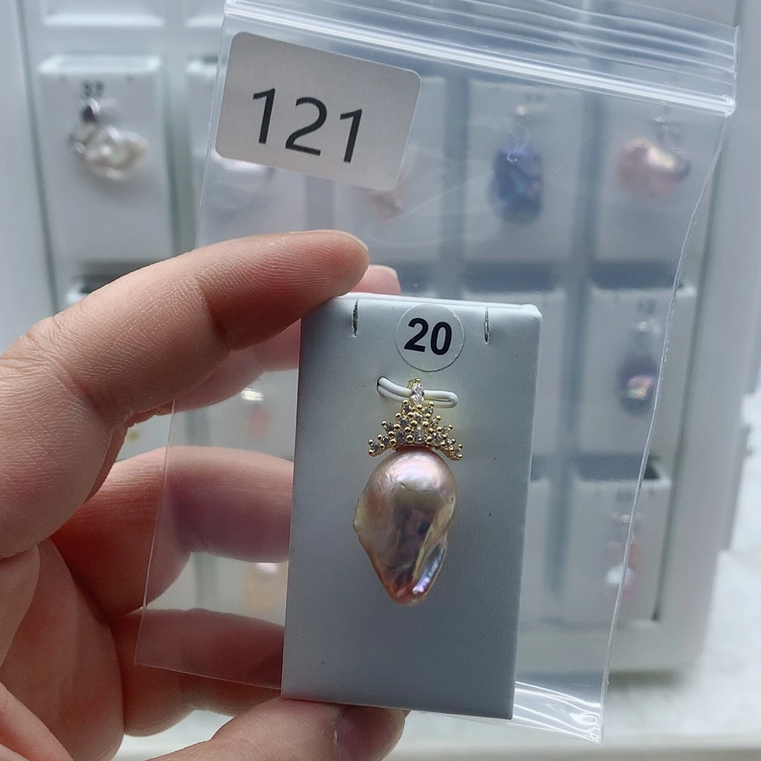 吊坠(不含链)淡水珍珠合金
