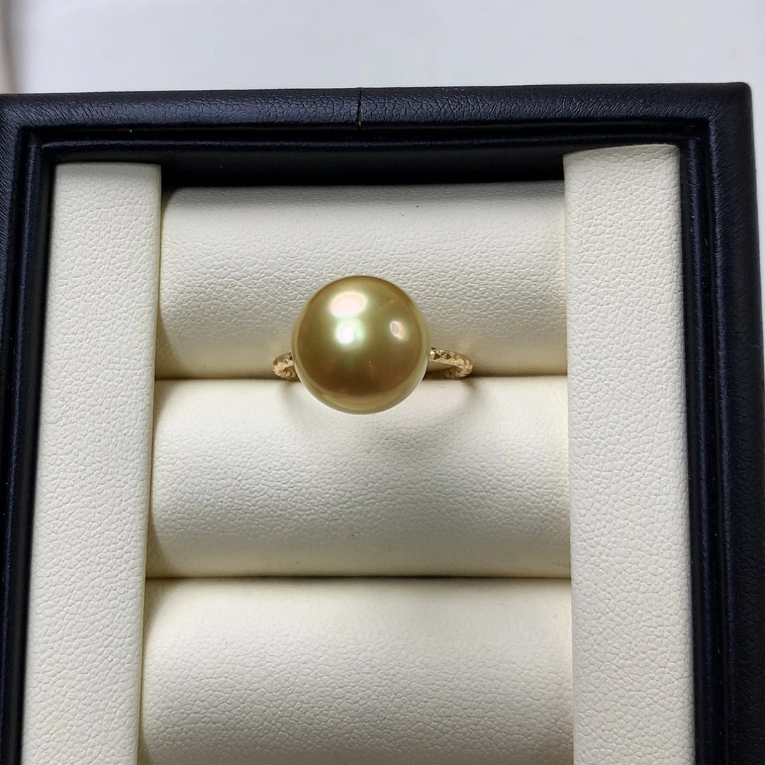 动***o戒指银S925镶嵌海水珍珠