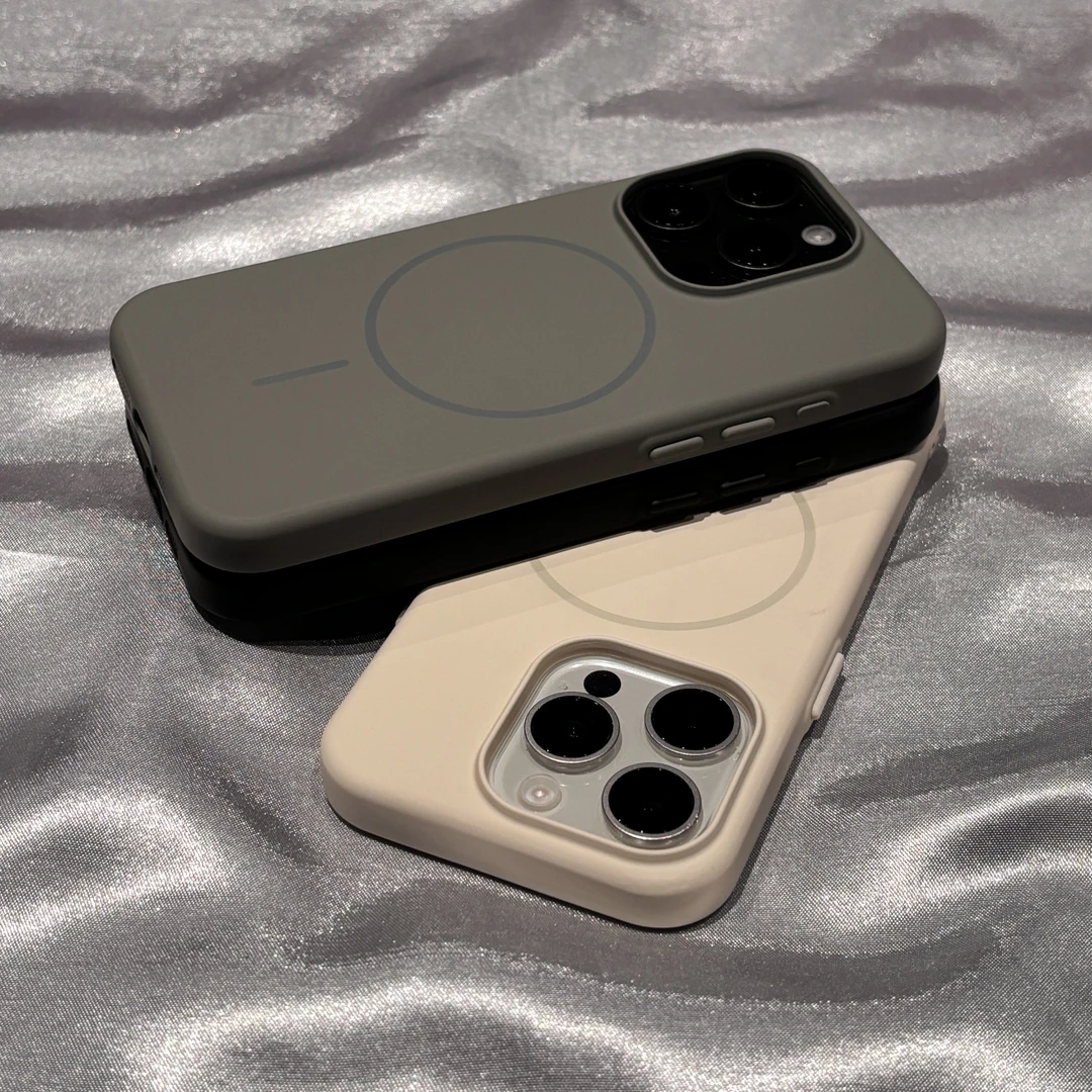 新款肤感细圈磁吸适用苹果16promax手机壳iPhone15/14/13硅胶12套