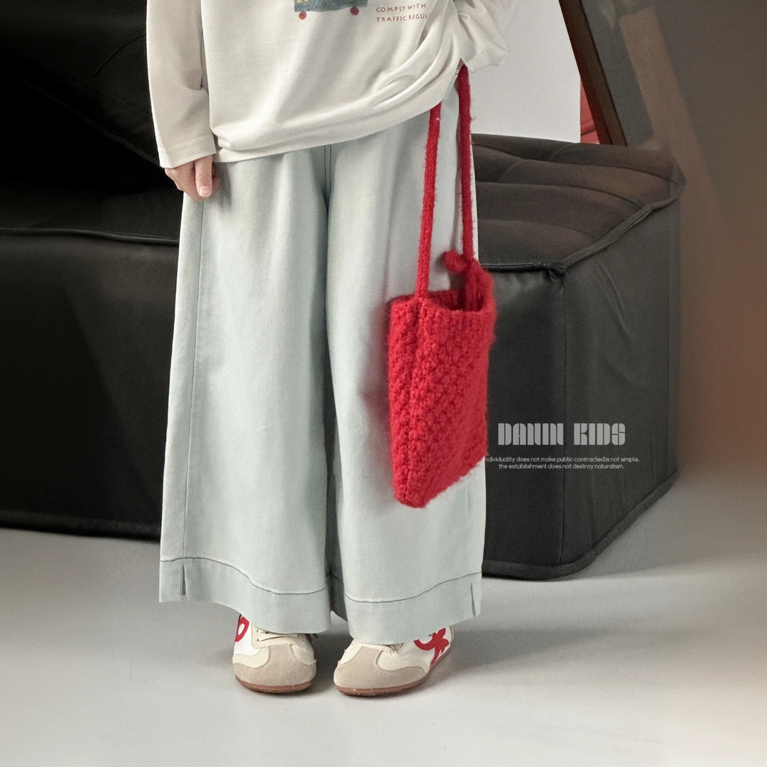 【嗒囜】柔软舒适~精梳牛仔棉 女童裤子夏装薄款儿童水洗宽松牛仔裤