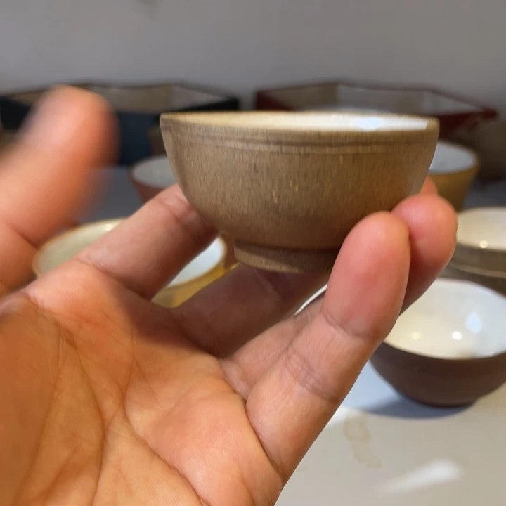 茶壶紫砂段泥桃心杯
