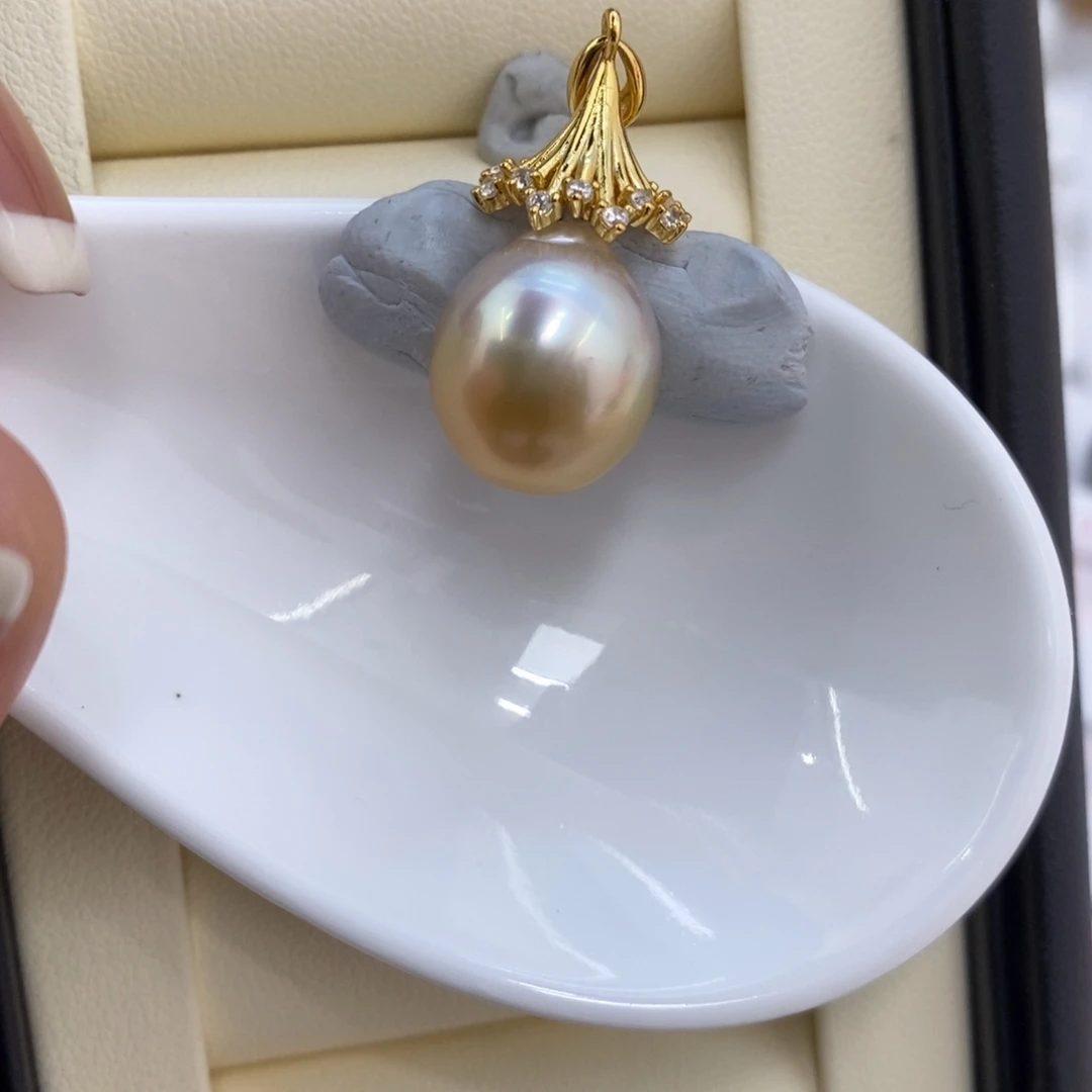 银S925镶嵌颈饰海水珍珠