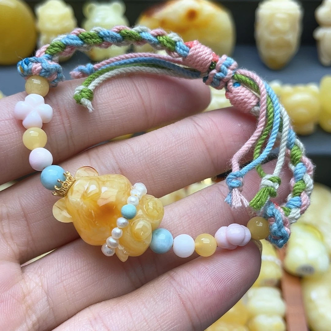 琥珀裸石未镶嵌蜜蜡