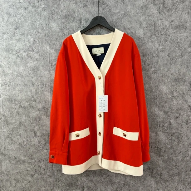 99新 GUCCI/古驰 古驰红色开衫