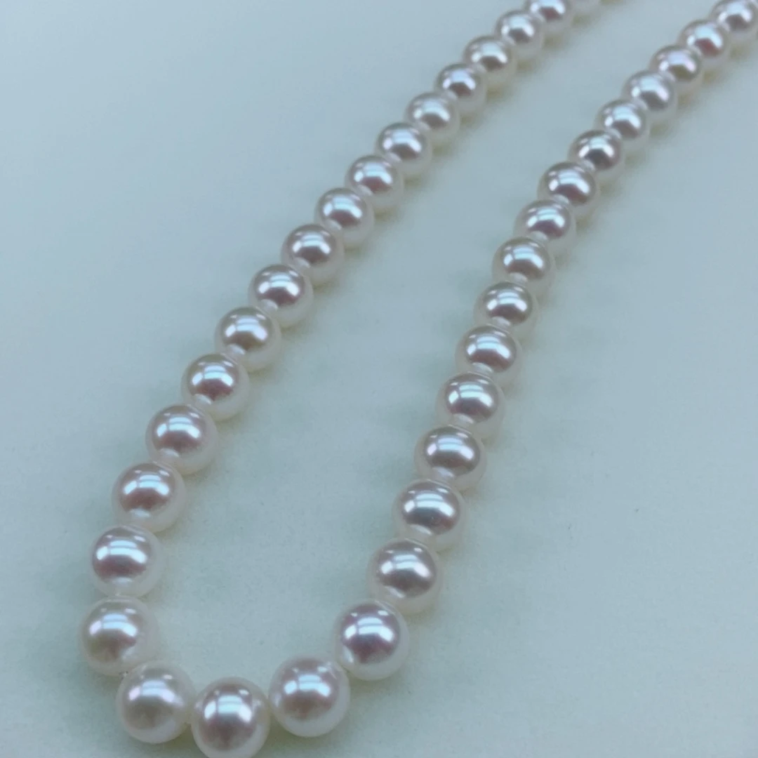 银S925镶嵌淡水珍珠7.5/8极强天女光几乎无暇毕业