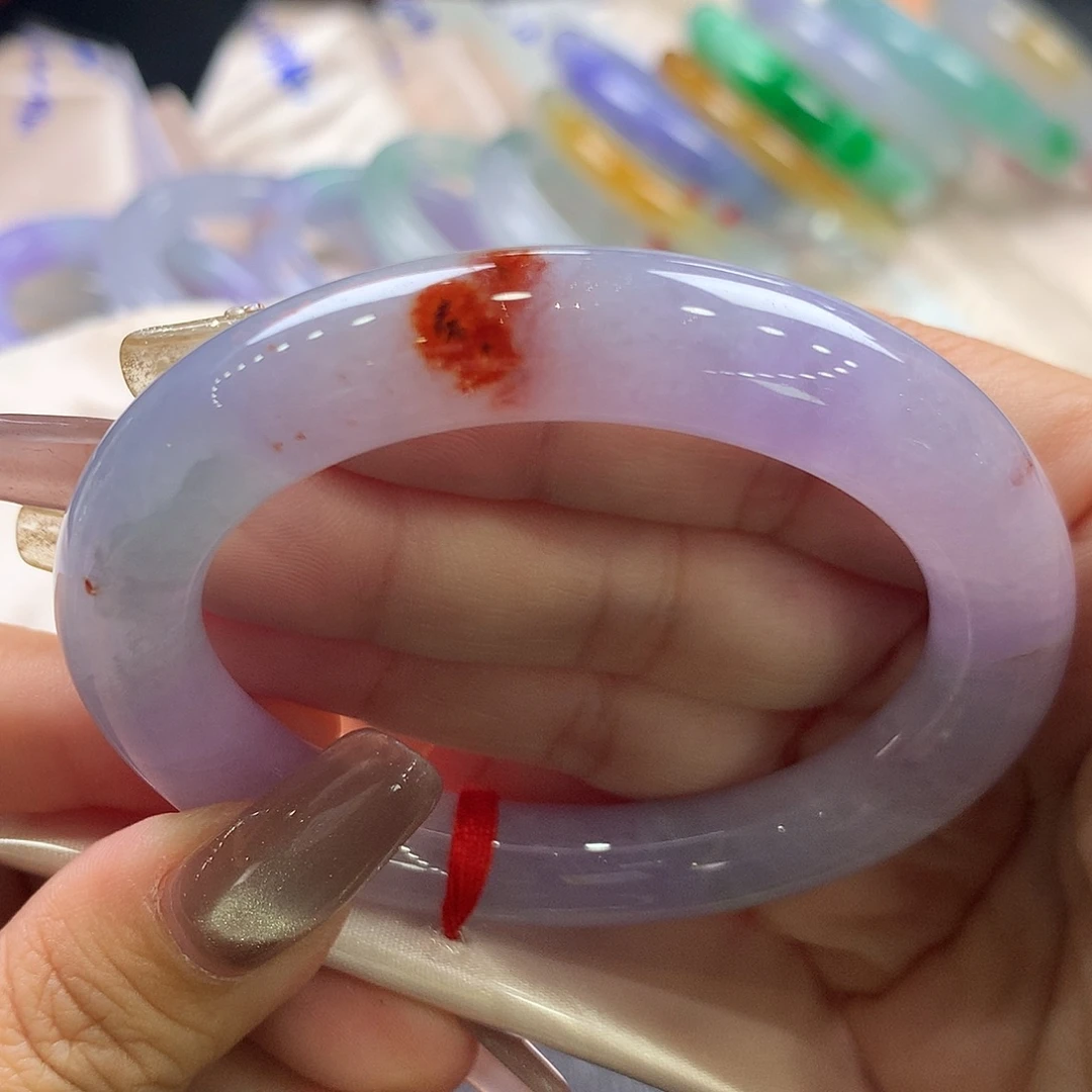 翡翠未镶嵌手镯52圆条