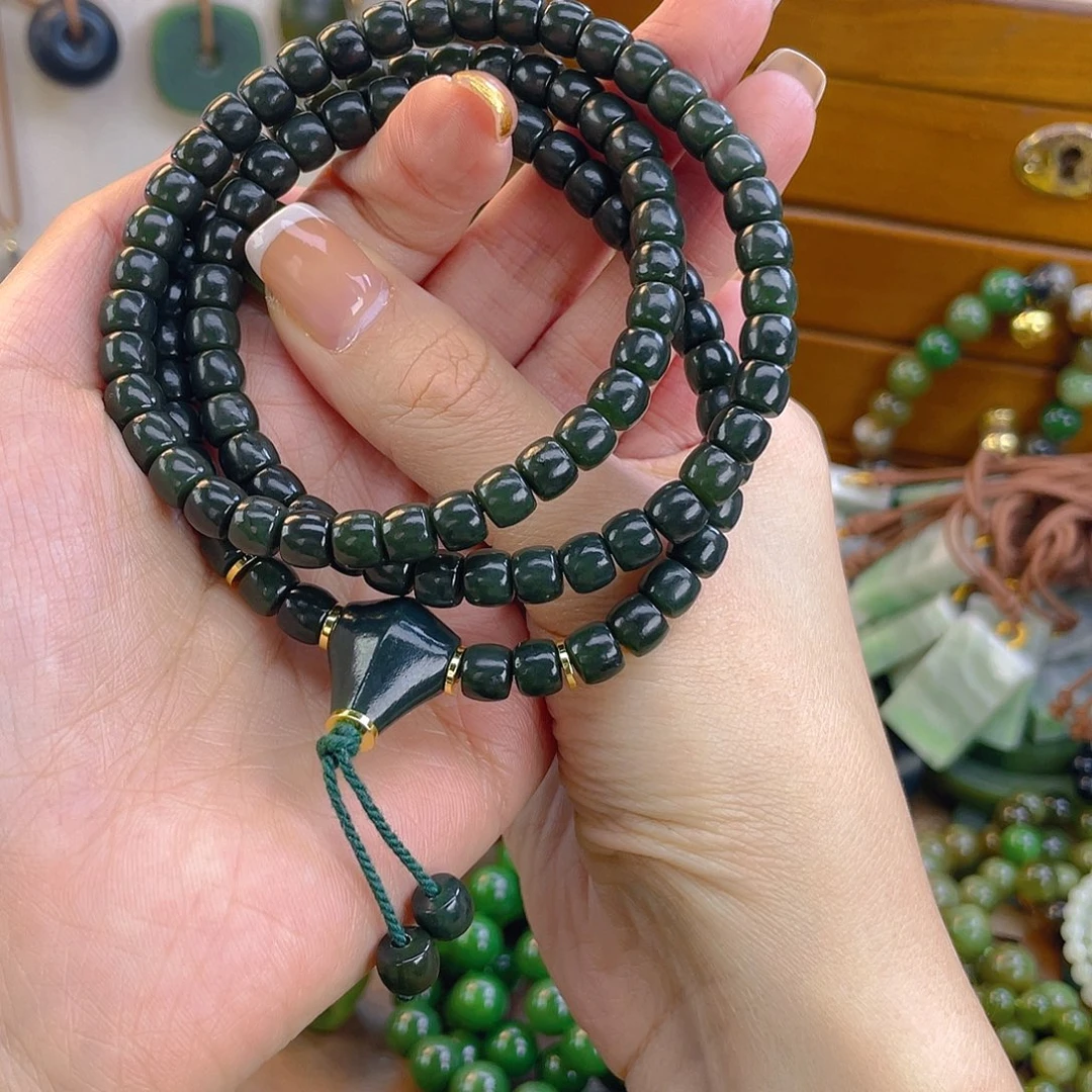 和田玉未镶嵌手链