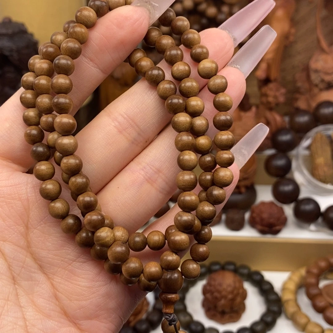 路***吼手串/手链檀香木迈索尔老山檀香06.108奶香，瑕